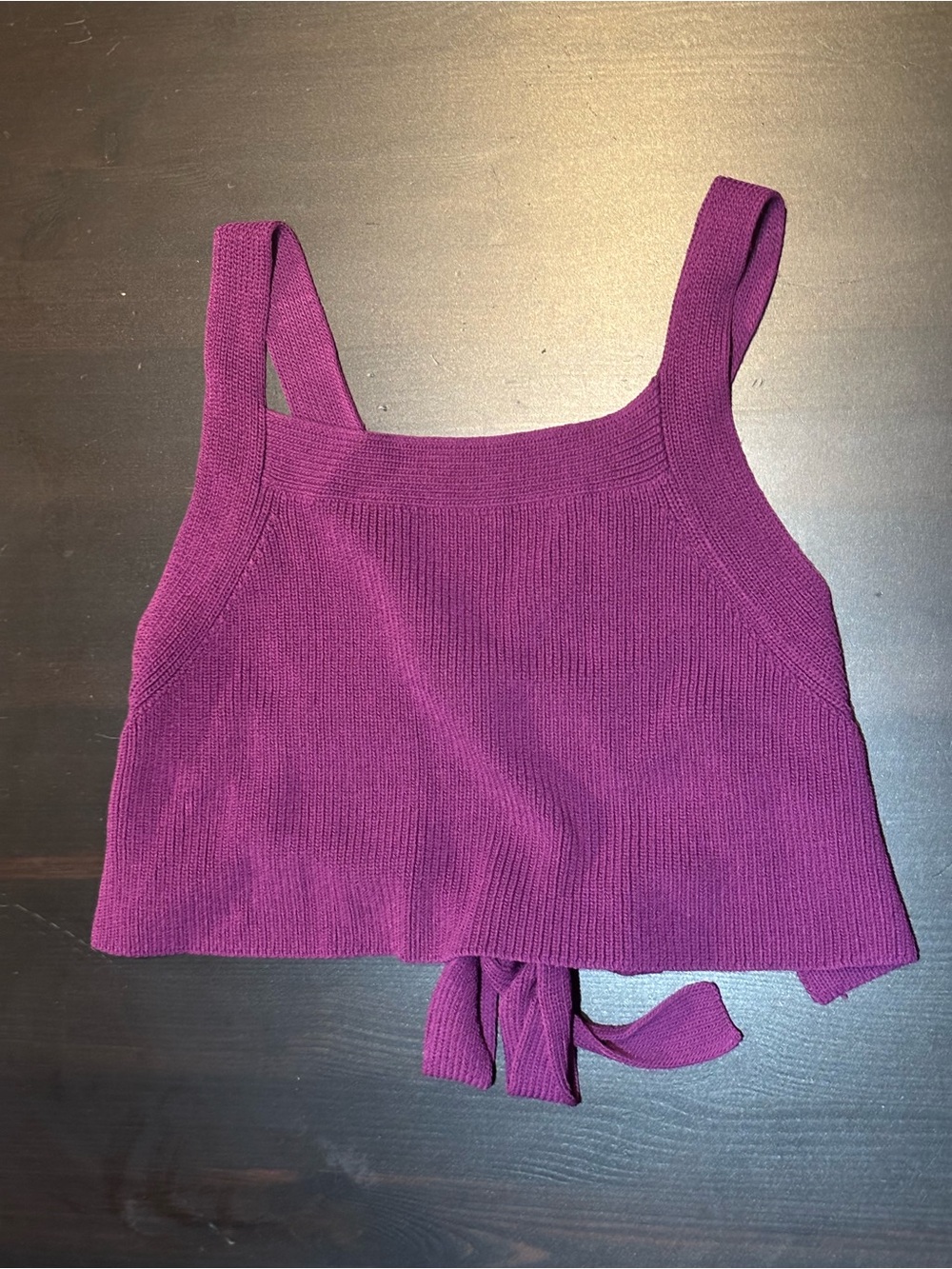 Women's Knit Square-Neck Tank Top - Magenta